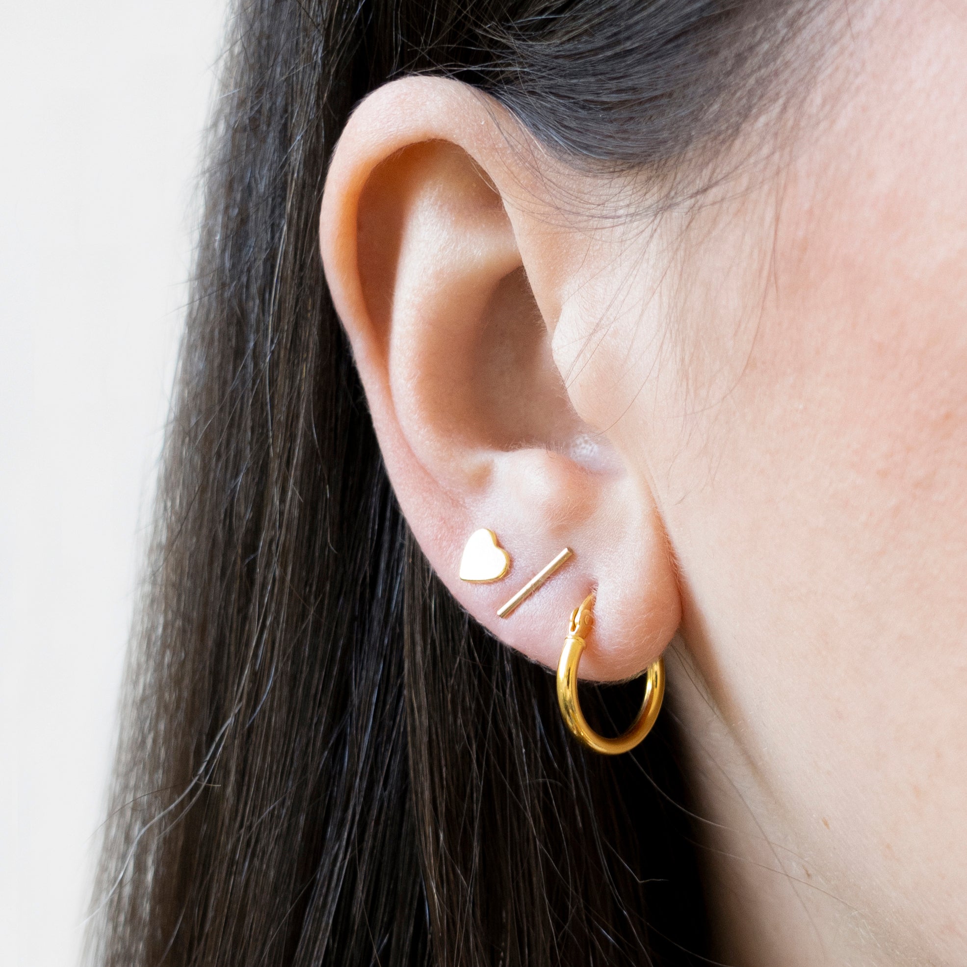 Horizontal deals bar earrings