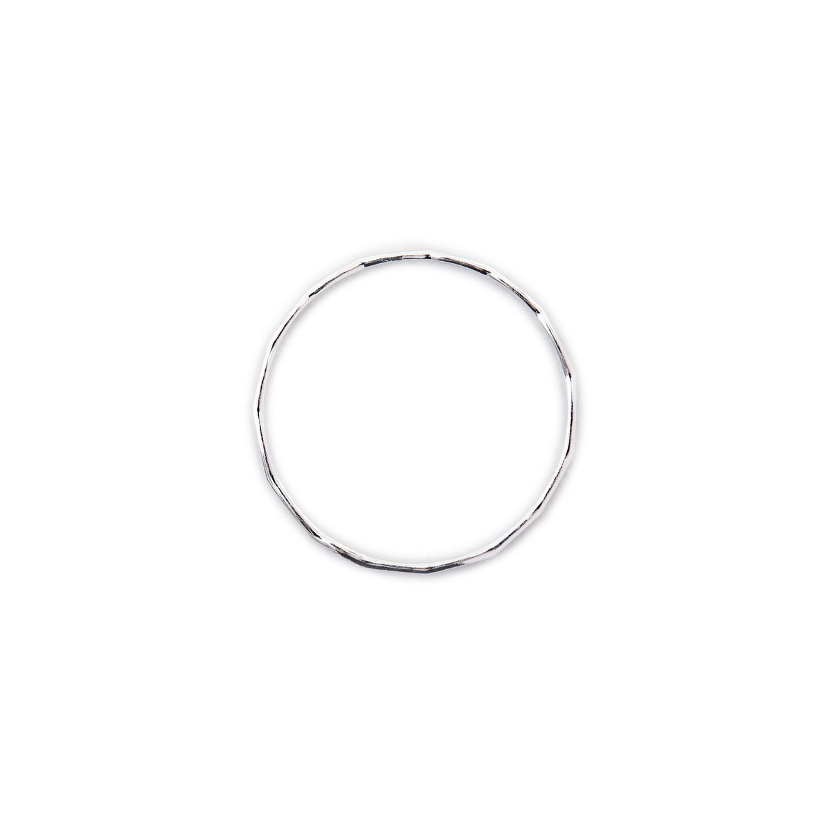 Silver Hammered Stacking Ring - Sustainable minimal jewellery | OMCH ...