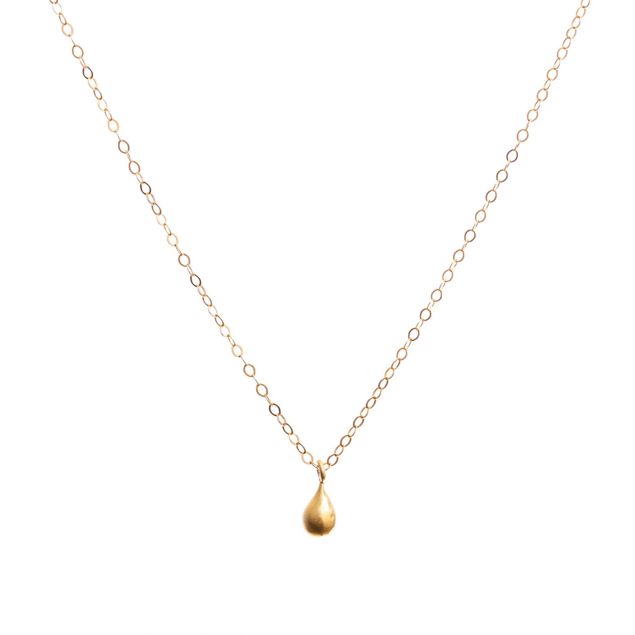 Micro 14k Gold Bar Necklace – Belladaar